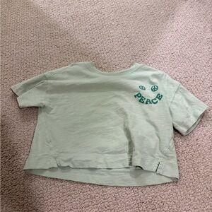 Old Navy Green Short Sleeve Tee Casual Cotton